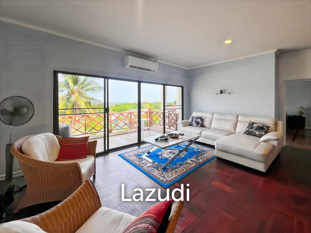 Spacious 2-Bedroom Condo with Golf Course and Sea View in Palm Hills Condominium
