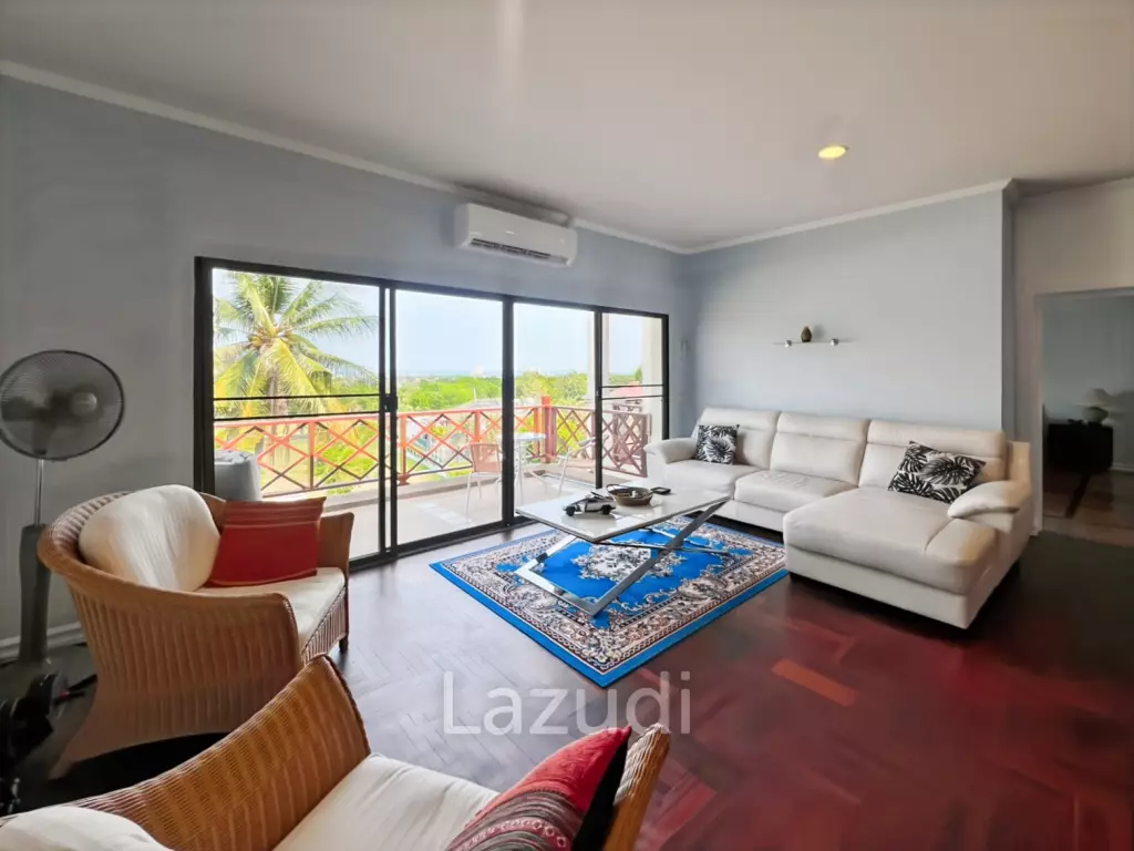 Spacious 2-Bedroom Condo with Golf Course and Sea View in Palm Hills Condominium