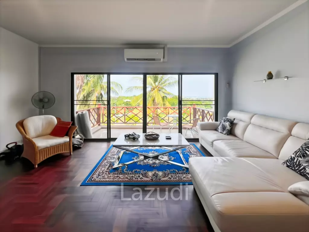 Spacious 2-Bedroom Condo with Golf Course and Sea View in Palm Hills Condominium
