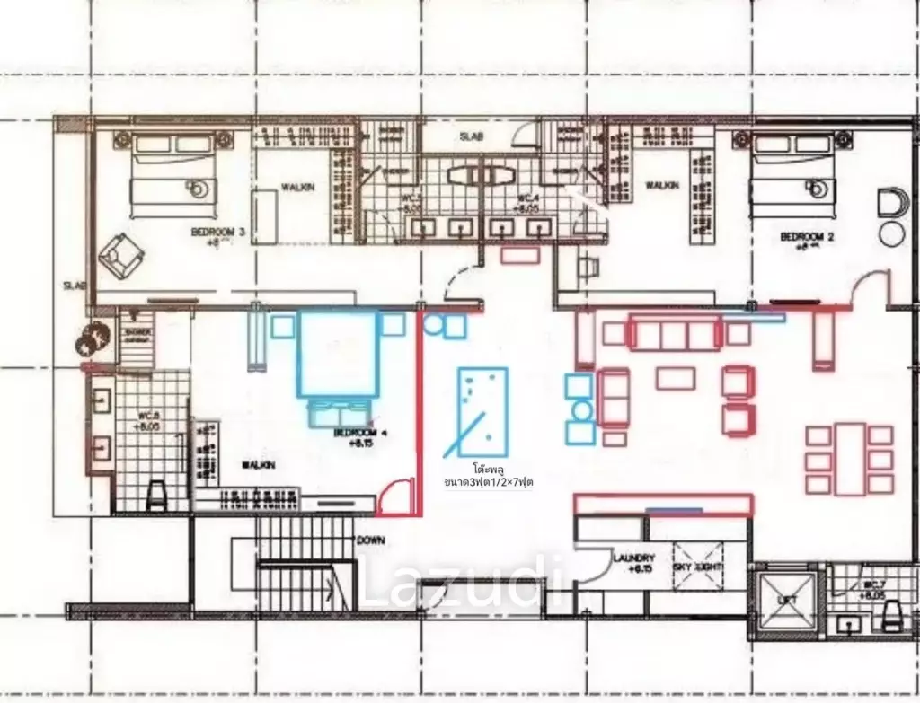 4 Bed 5 Bath 825 SQ.M Villa in Ekamai - Thonglor