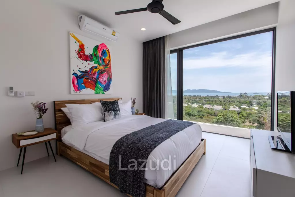 3-Bed Villa with Panoramic Ocean Views in Bo Phut