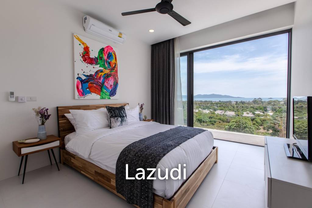 3-Bed Villa with Panoramic Ocean Views in Bo Phut