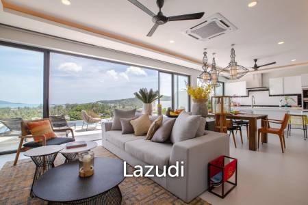 3-Bed Villa with Panoramic Ocean Views in Bo Phut