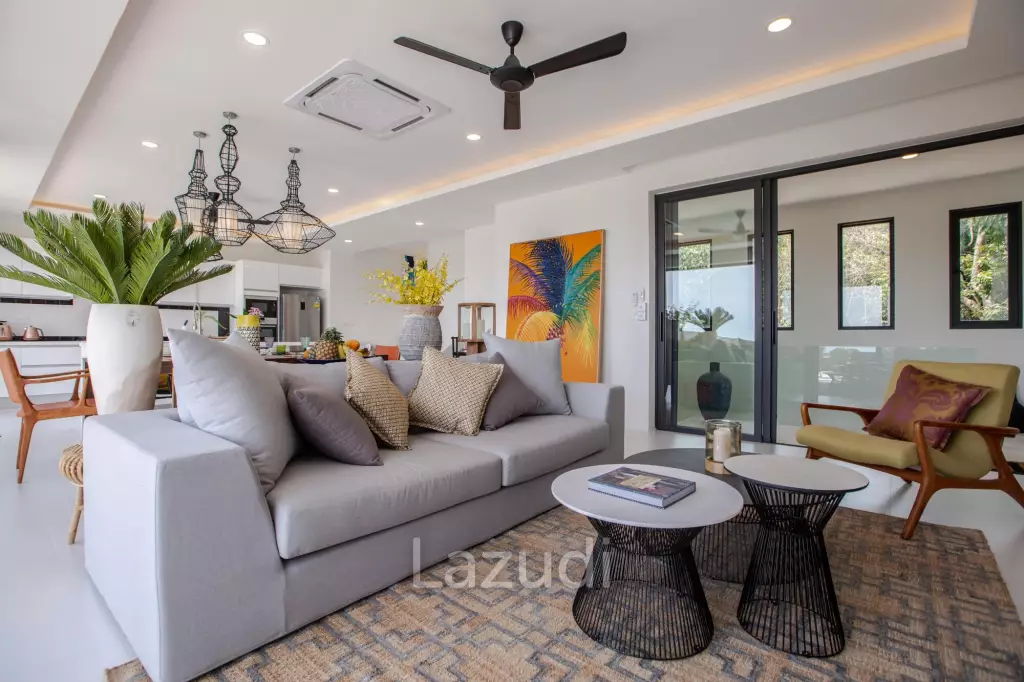 3-Bed Villa with Panoramic Ocean Views in Bo Phut