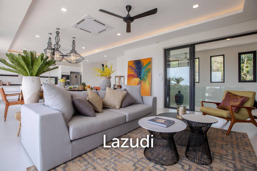 3-Bed Villa with Panoramic Ocean Views in Bo Phut