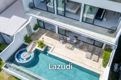 3-Bed Villa with Panoramic Ocean Views in Bo Phut