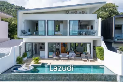 3-Bed Villa with Panoramic Ocean Views in Bo Phut