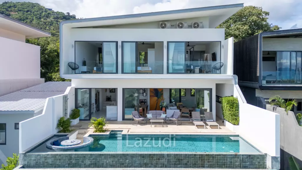 3-Bed Villa with Panoramic Ocean Views in Bo Phut