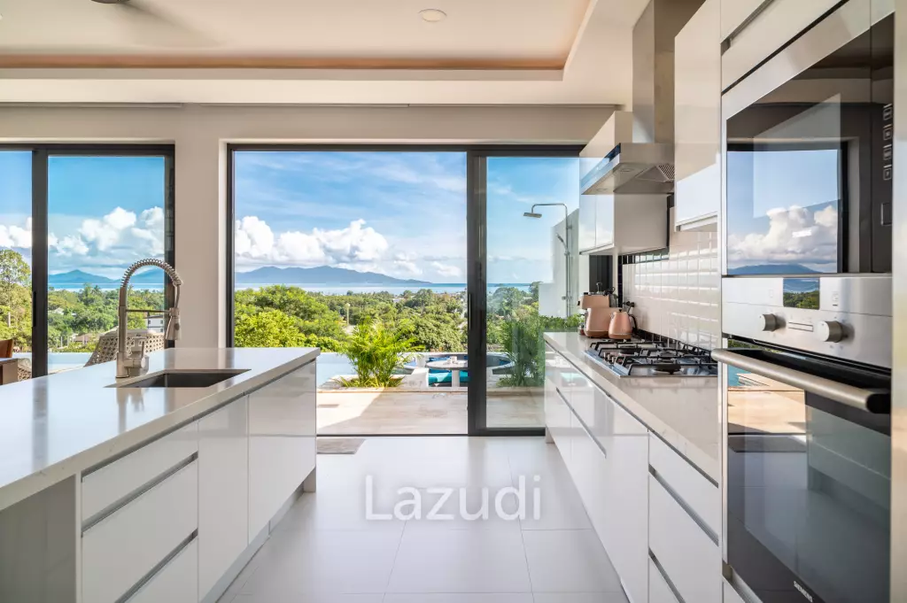 3-Bed Villa with Panoramic Ocean Views in Bo Phut