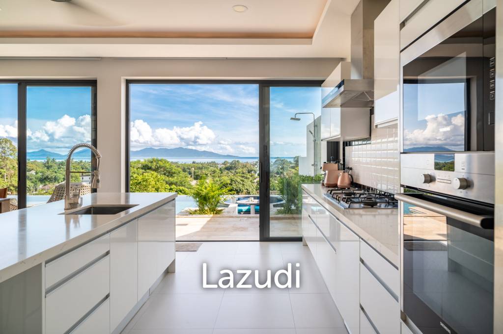 3-Bed Villa with Panoramic Ocean Views in Bo Phut