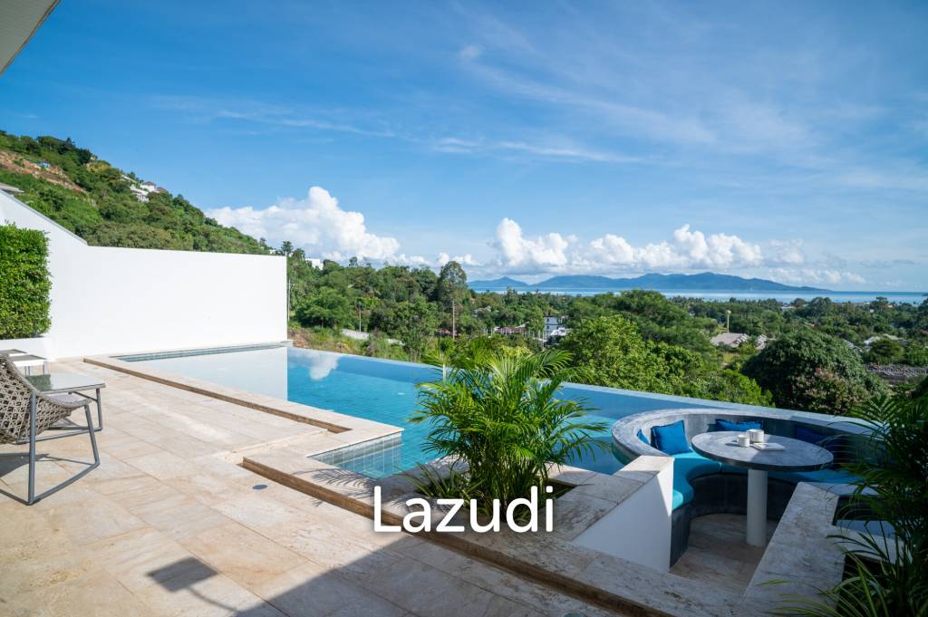 3-Bed Villa with Panoramic Ocean Views in Bo Phut
