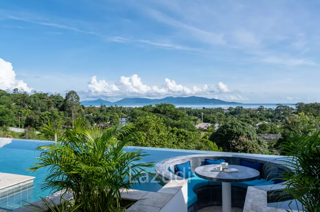 3-Bed Villa with Panoramic Ocean Views in Bo Phut