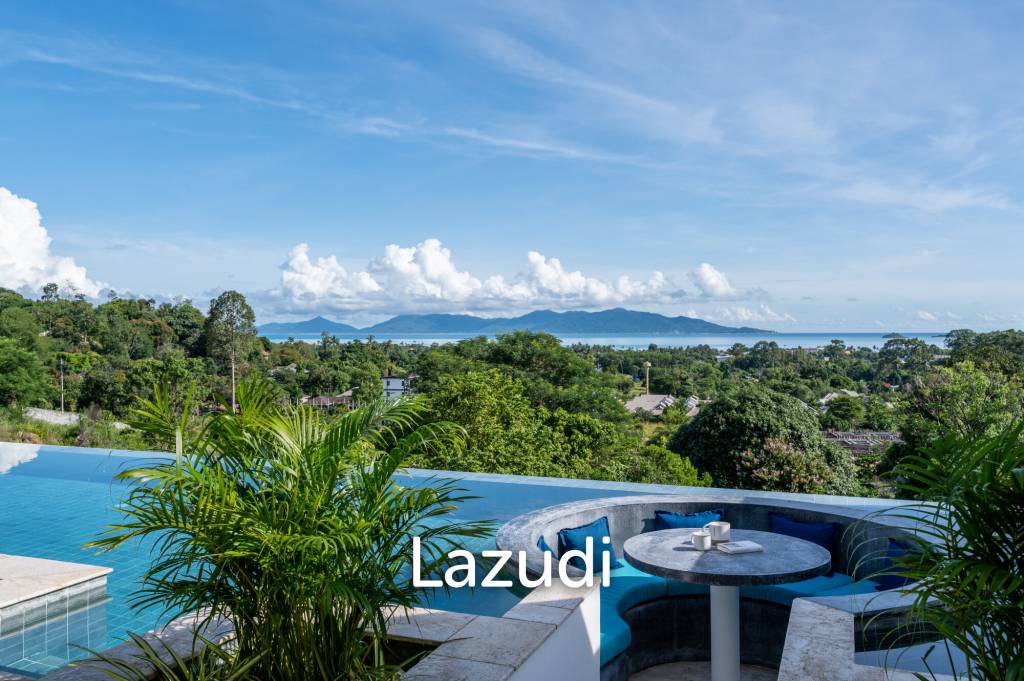 3-Bed Villa with Panoramic Ocean Views in Bo Phut