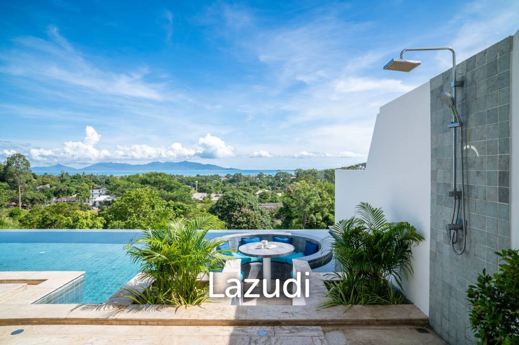 3-Bed Villa with Panoramic Ocean Views in Bo Phut