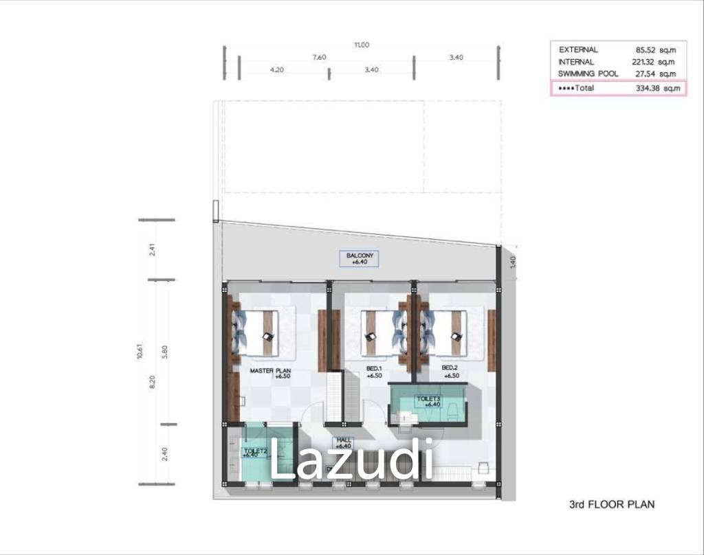 3-Bed Villa with Panoramic Ocean Views in Bo Phut