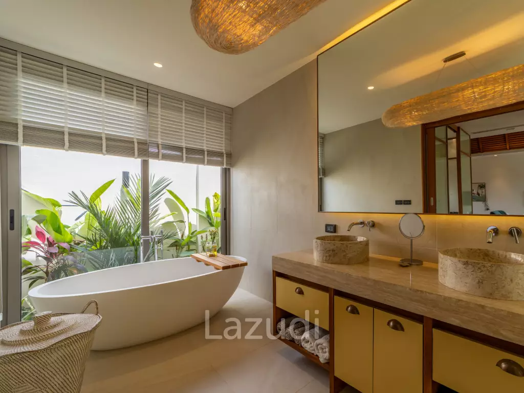 Modern Luxury, 3.5 Bed Balinese Villa, Blended into Nature