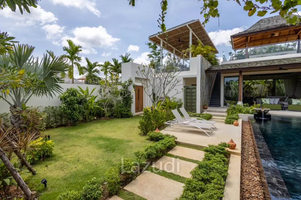 Modern Luxury, 3.5 Bed Balinese Villa, Blended into Nature