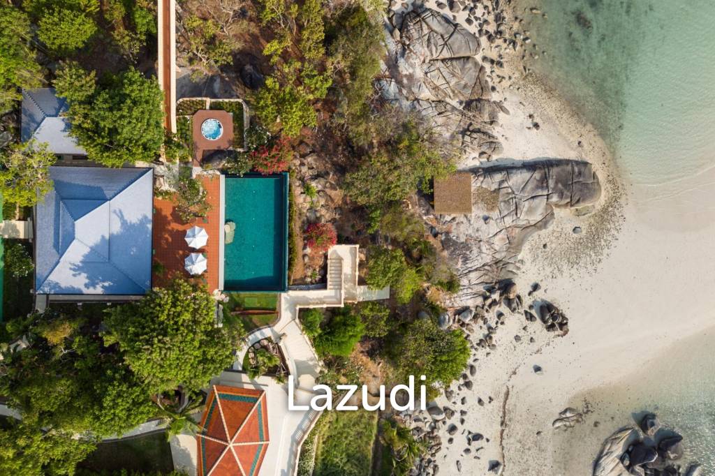 One-of-a-Kind Beachfront Villa with 100m Beach Frontage