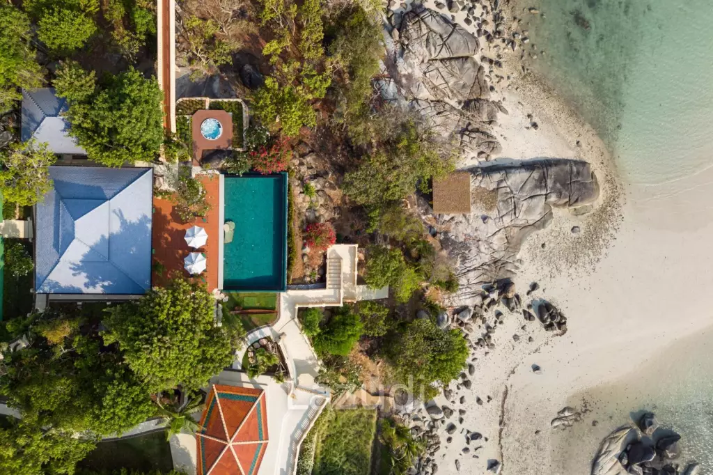 One-of-a-Kind Beachfront Villa with 100m Beach Frontage
