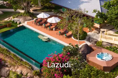 One-of-a-Kind Beachfront Villa with 100m Beach Frontage