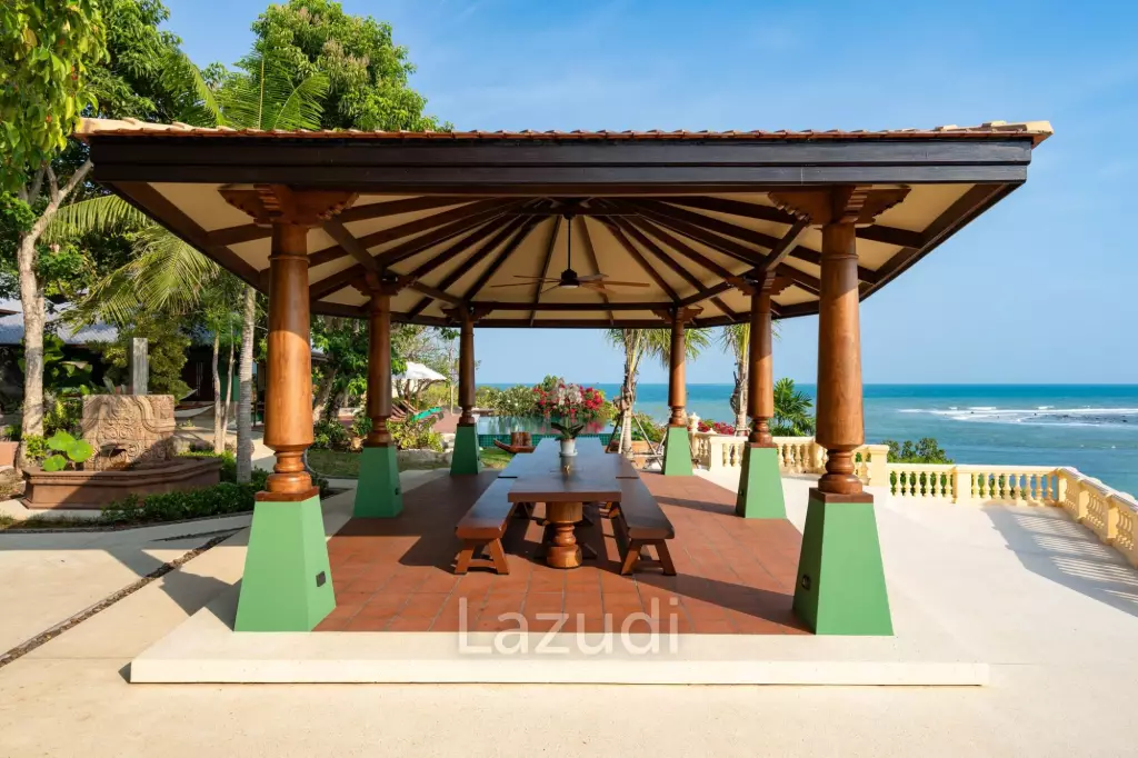 One-of-a-Kind Beachfront Villa with 100m Beach Frontage