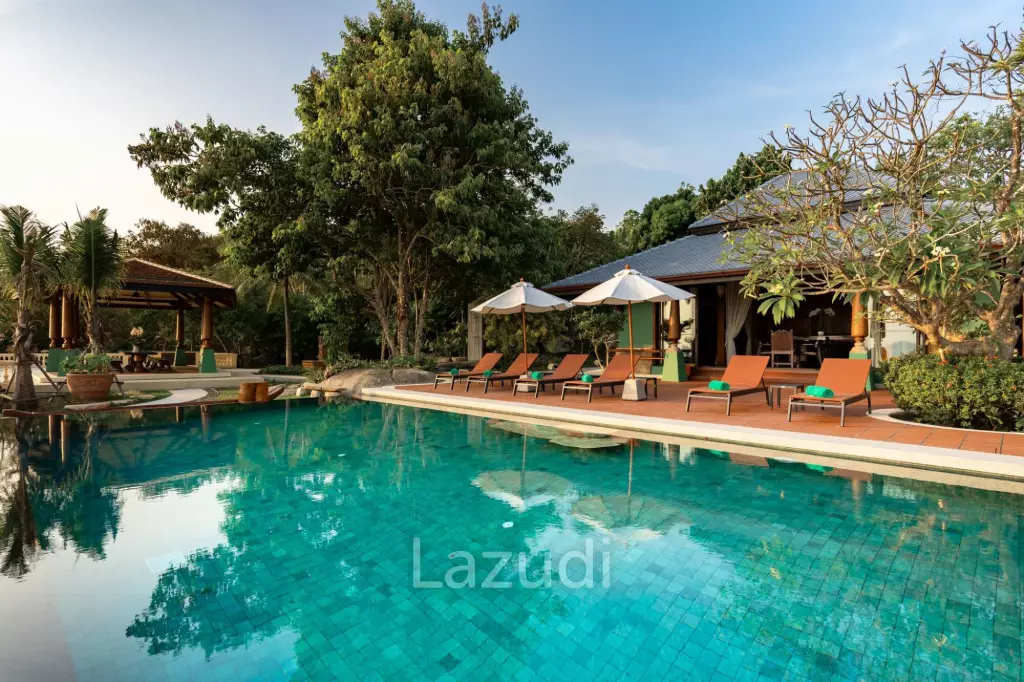 One-of-a-Kind Beachfront Villa with 100m Beach Frontage