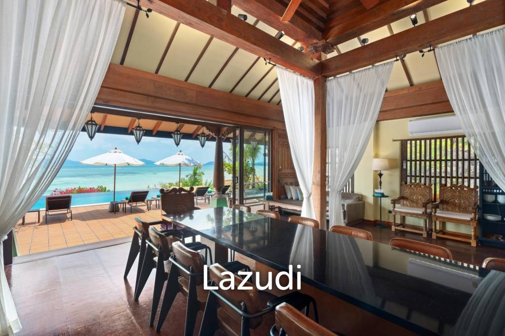 One-of-a-Kind Beachfront Villa with 100m Beach Frontage