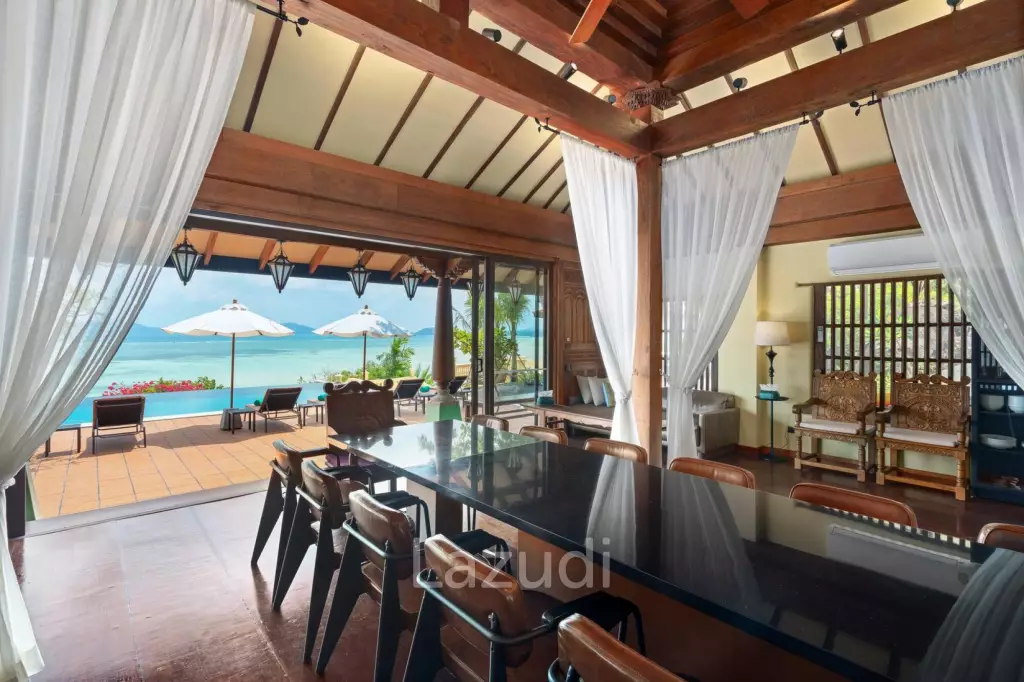 One-of-a-Kind Beachfront Villa with 100m Beach Frontage