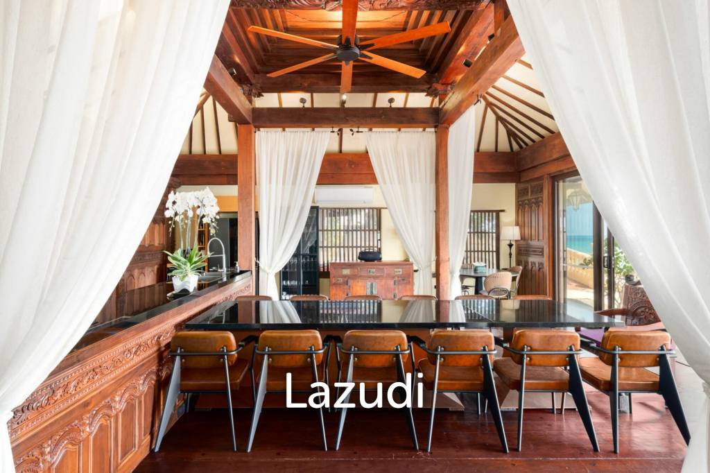 One-of-a-Kind Beachfront Villa with 100m Beach Frontage