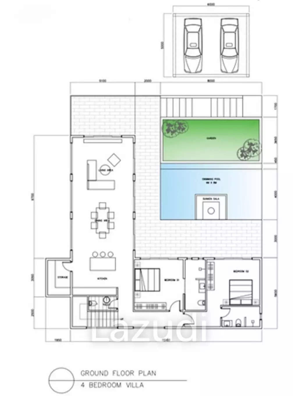 4-Bedroom Pool Villa – Tawan Palm Residences Phase 2