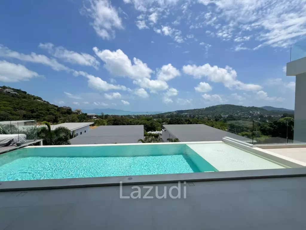 Stunning Sea View Villa with Duplex Apartment – Bo Phut Hills