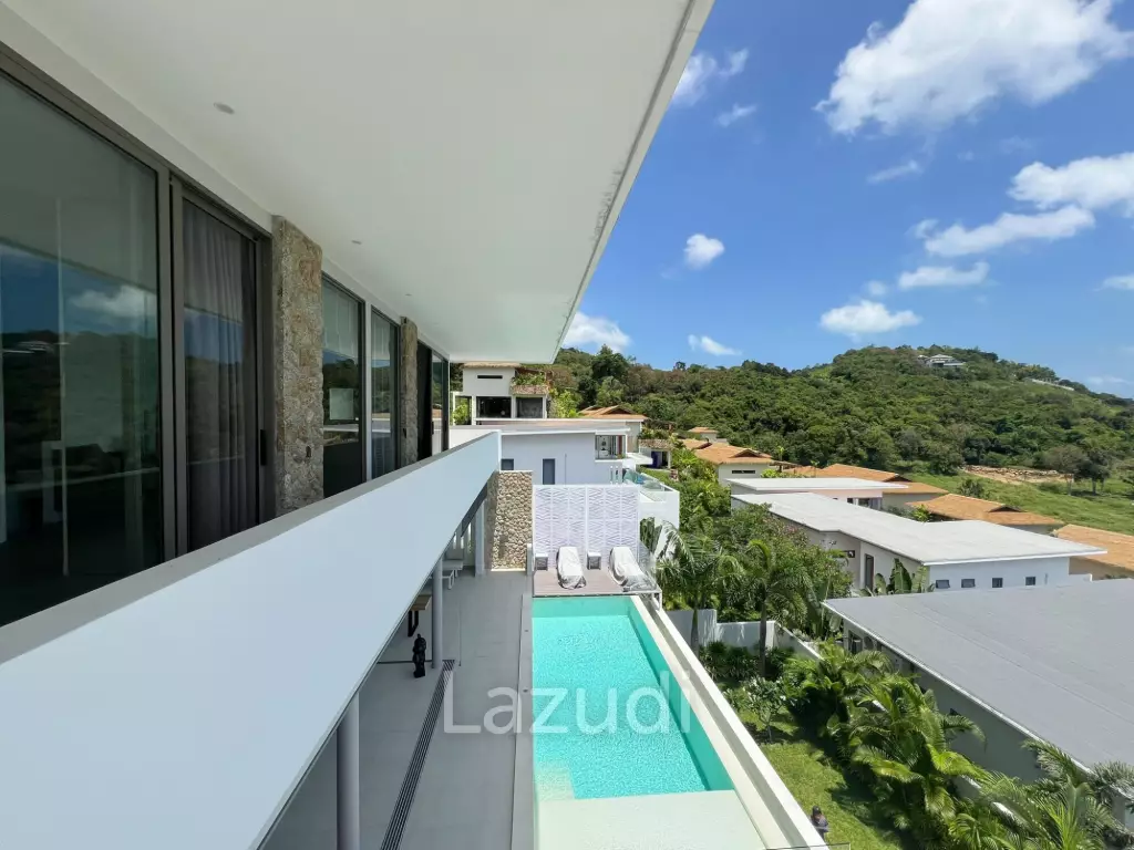 Stunning Sea View Villa with Duplex Apartment – Bo Phut Hills