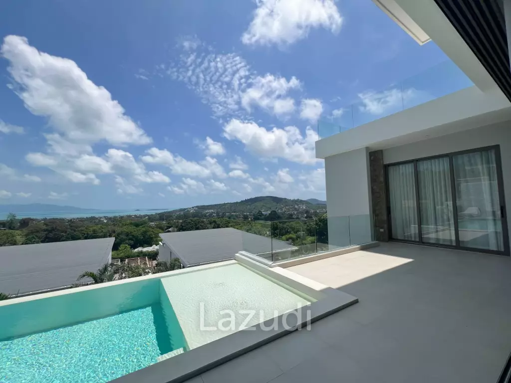 Stunning Sea View Villa with Duplex Apartment – Bo Phut Hills