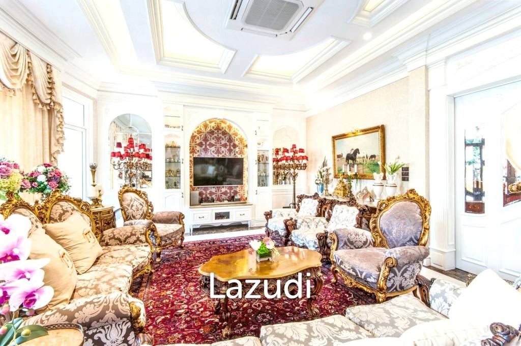 5 Bed 6 Bath Luxury Mansion in Central Bangkok – 517 SQ.W. of Land, Pool, Office Buildin in Din Daeng District