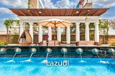 5 Bed 6 Bath Luxury Mansion in Central Bangkok – 517 SQ.W. of Land, Pool, Office Buildin in Din Daeng District