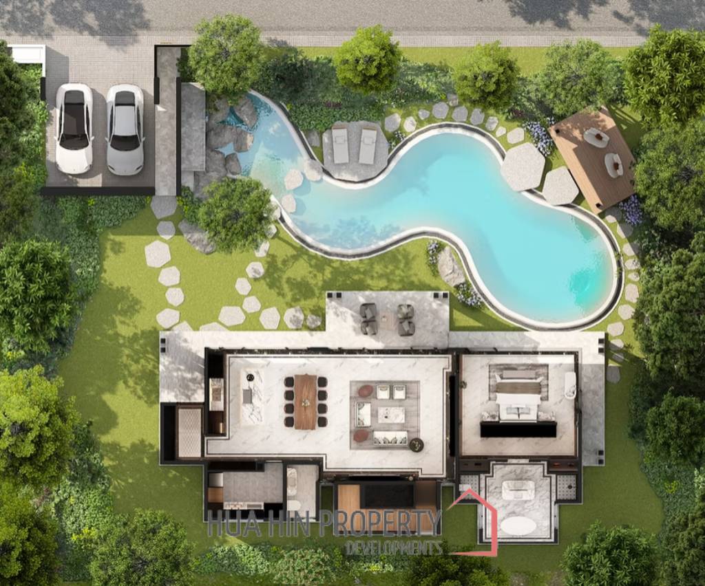395 sqm Luxury Pool villa in The Lake Park Hua Hin