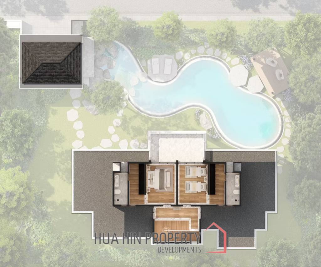 395 sqm Luxury Pool villa in The Lake Park Hua Hin