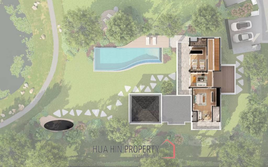 523.30 sqm Luxury Pool villa in The Lake Park Hua Hin