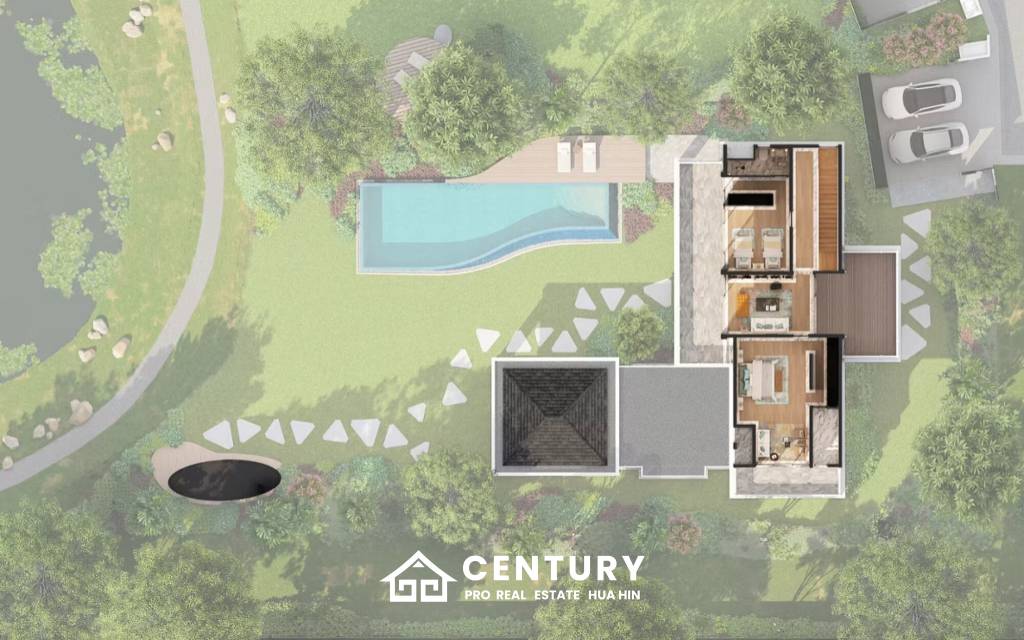 523.30 sqm Luxury Pool villa in The Lake Park Hua Hin