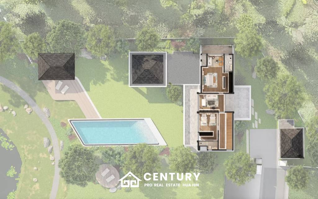 518 sqm Luxury Pool villa in The Lake Park Hua Hin