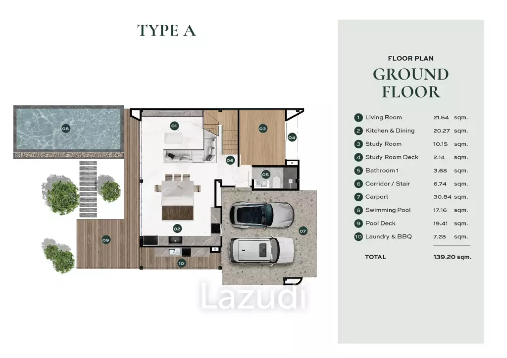 3 Bed 4 Bath 261.72 SQ.M Greenfield Residences