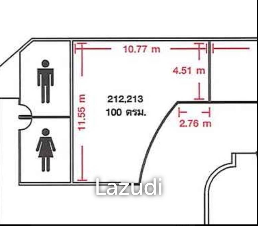 Office for Rent – Corner Unit at Midtown Asoke | 100 SQM