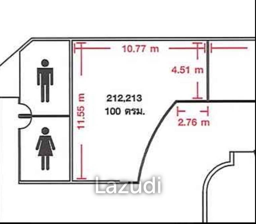 Office for Rent – Corner Unit at Midtown Asoke | 100 SQM