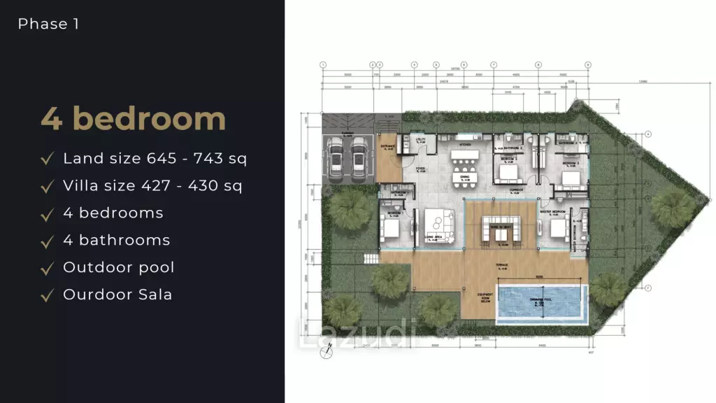 4 Bed 4 Bath 427.36 SQ.M KA Village