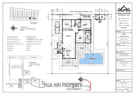 185 sqm pool villa in Mali Bua Thap Tai Hua Hin