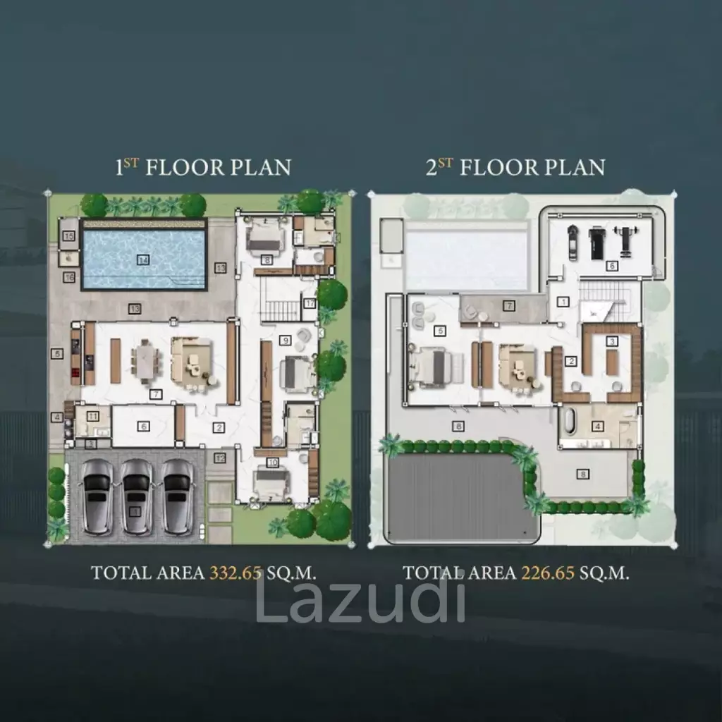 4 Bedrooms 4 Bathrooms 559 SQ.M. Charin Pattaya