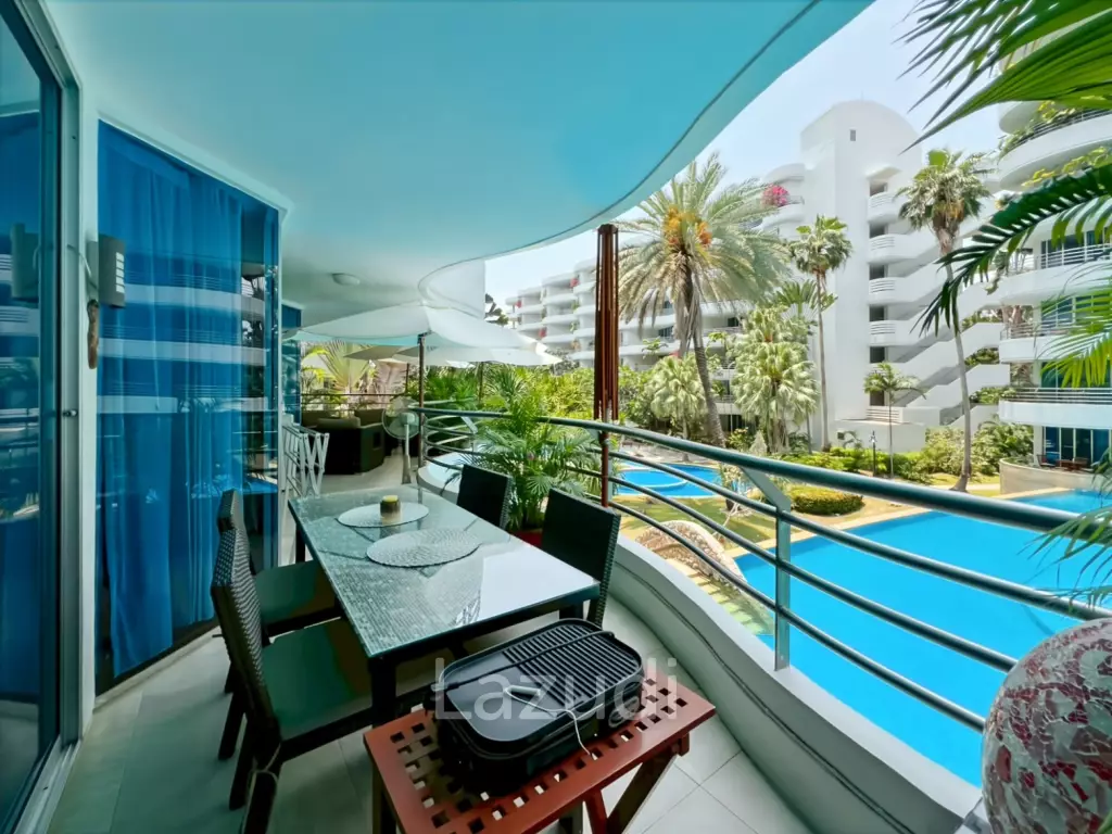 Baan Chai Talay : Spacious 2 Bedroom Beachfront Condo