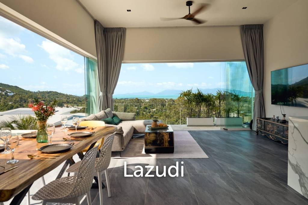 Sea View Pool Villa in Bophut – Ideal Investment with High Rental Yield and Prime Location