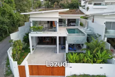 Sea View Pool Villa in Bophut – Ideal Investment with High Rental Yield and Prime Location