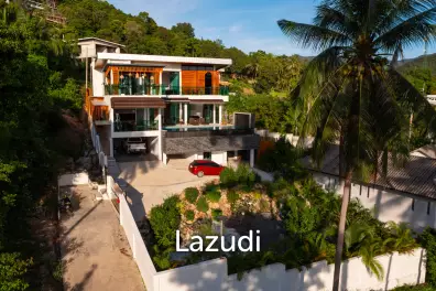 Elegant Beachside 4-Bed Villa Just 300 Meters from Mae Haad Beach, Koh Phangan
